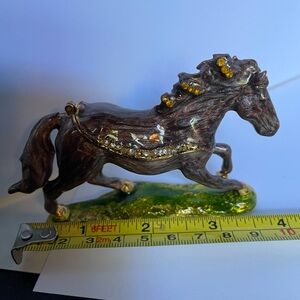 Horse trinket box, metal,  jewelry, or hidden treasures.